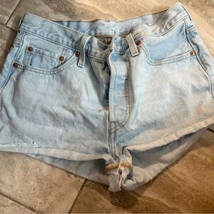 Levi's Light Blue Jean Shorts for Women